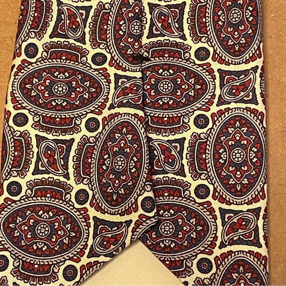 Gant Men's Necktie 100% Silk 56" Multicolor Jacquard Foulard Pattern - Picture 5 of 7